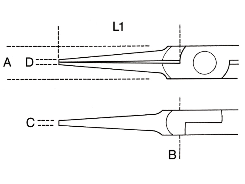 1178BM-SMOOTH LONG NEEDLE NOSE PLIERS