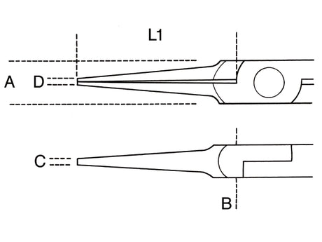 1178BM-SMOOTH LONG NEEDLE NOSE PLIERS