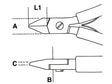 1182BM-DIAG. SEMI-FLUSH CUTTING NIPPERS