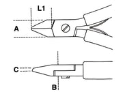 1182BM-DIAG. SEMI-FLUSH CUTTING NIPPERS