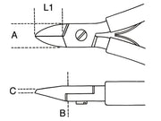 1184BM /1-DIAGONAL FLUSH CUTTING NIPPERS