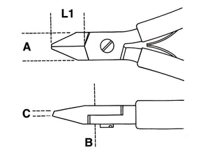 1185BM /1-DIAGONAL FLUSH CUTTING NIPPERS