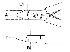 1186BM /1-DIAGONAL FLUSH CUTTING NIPPERS