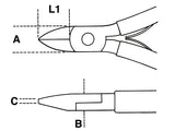 1188BM /1-DIAGONAL AXIAL CUTTING NIPPERS