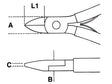 1188BM /2-DIAGONAL AXIAL CUTTING NIPPERS