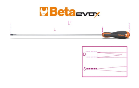 1204EL 3X300-SCREWDRIV. HEADLESS SLOTTED