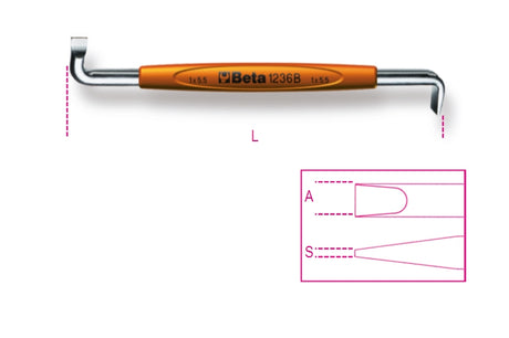 1236B 0 - 8X4-OFFSET SCREWDRIVERS SLOTTED