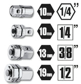 123/K4-KIT 4 ADAPTERS RATCHET WRENCHES