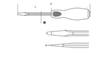 1241 5 - 5X100-SCREWDRIVERS STEEL HEAD