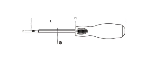 1242 PH3-SCREWDRIV. STEEL HEAD FOR CROSS