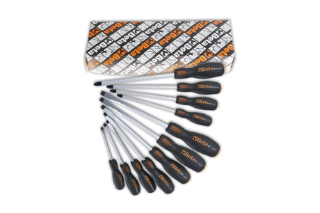 1243/S11-SET 11 SCREWDRIVERS STEEL HEADS