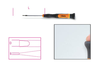 1255LP 2,0-MICRO-SCREWDRIVERS SLOTTED