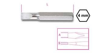 1256LP 0,8-BITS FOR SLOTTED HEAD SCREWS