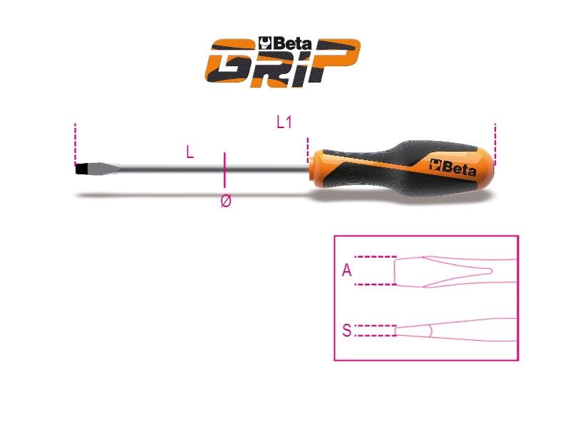 1260 2,5X50-SCREWDRIVERS SLOTTED HEAD