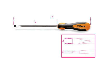 1270 2,5X75-SCREWDRIVERS SLOTTED HEAD