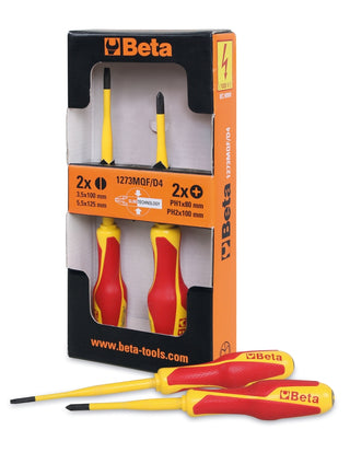 1273MQF/D4-SET OF 4 SLIM SCREWDRIVERS