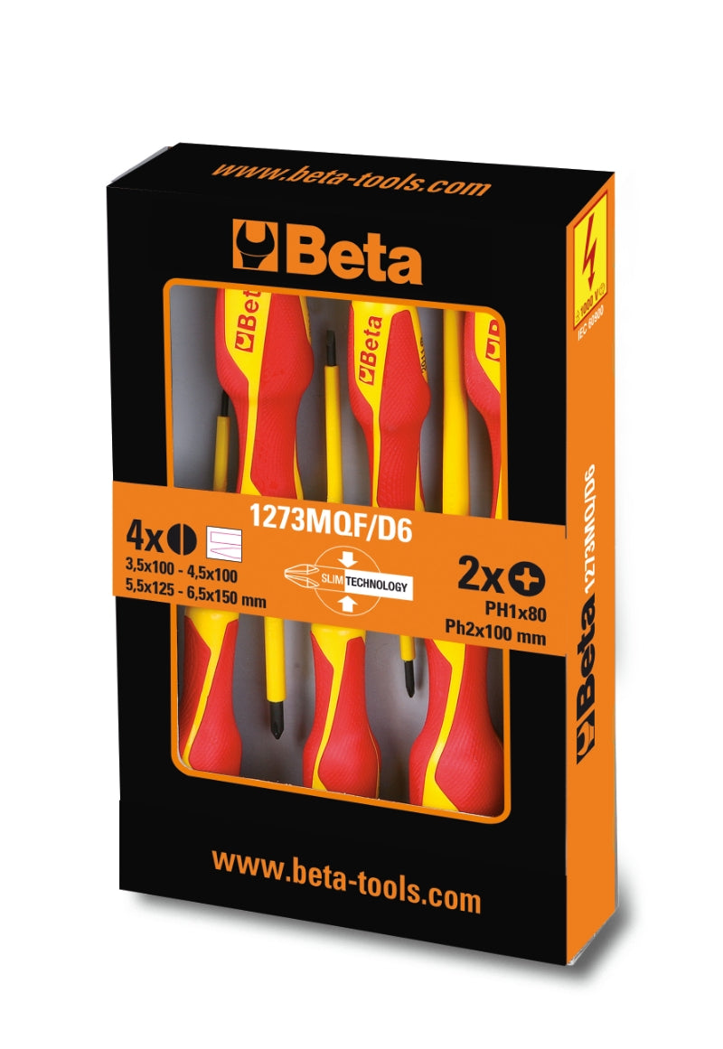 1273MQF/D6-​SET OF 6 SLIM SCREWDRIVERS