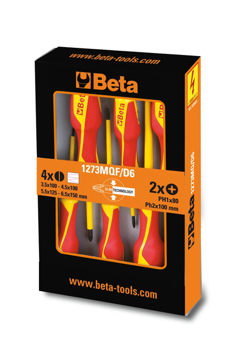 1273MQF/D6-​SET OF 6 SLIM SCREWDRIVERS