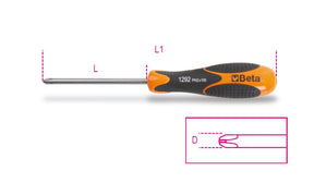 1292INOX 3X60-SCREWDRIVERS CROSS HEAD