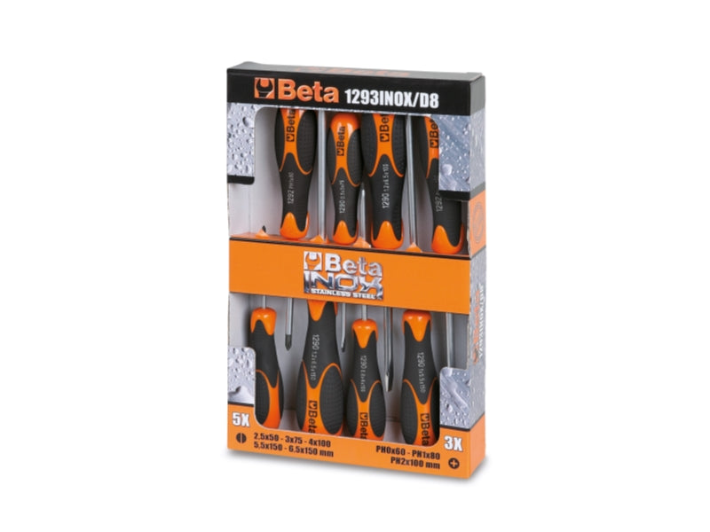 1293INOX/D8-SCREWDRIVER SET 1292 IN BOX