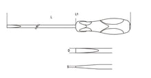 1294L 3X300-SCREWDRIVERS SLOTTED LONG