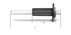 1342PM-EXTRA FLAT CHISEL W. HAND GUARD