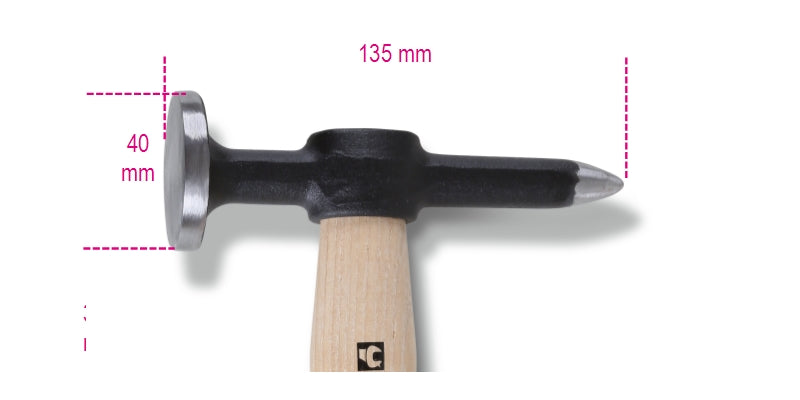 1353-HAMMER ROUND FLAT FACE - POINT PEIN