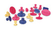 1366/KF-KIT OF 19 PLASTIC GLUE TABS