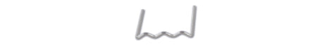 1368G/OD-CORRUGATED CLIPS - STRAIGHT