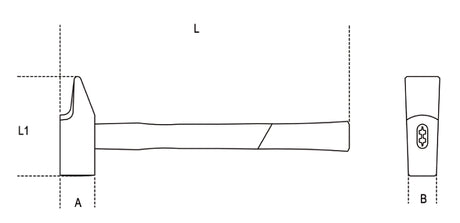 1370F 24-RIVETING HAMMERS WOODEN SHAFT
