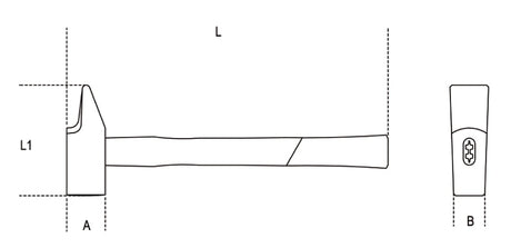 1370F 24-RIVETING HAMMERS WOODEN SHAFT