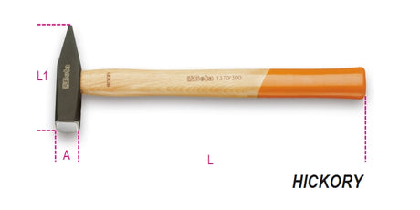 1370 300-ENGINEERS HAMMERS WOODEN SHAFT