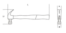 1375A 16-CLAW HAMMERS FIBREGLASS HANDLES