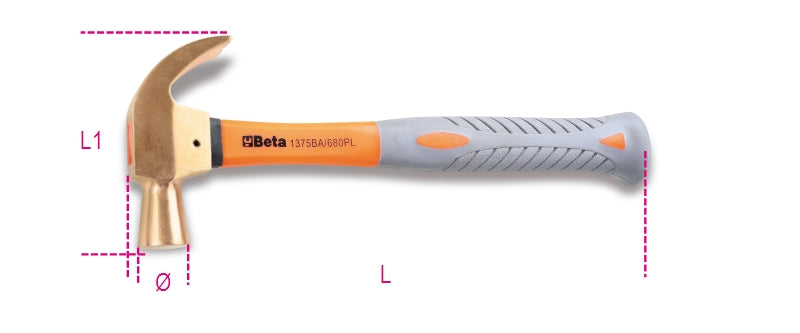 1375BA/PL 680-SPARKPROOF CLAW HAMMER