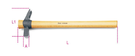 1376X 250-CLAW HAMMERS WOODEN SHAFT