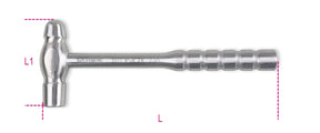 1377INOX 230-BALL PEIN HAMMERS ROUND
