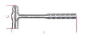 1377INOX 230-BALL PEIN HAMMERS ROUND