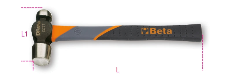 1377T 340-BALL PEIN HAMMERS FIBRE SHAFTS