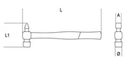 1378 340-JOINER'S HAMMERS WOODEN SHAFTS