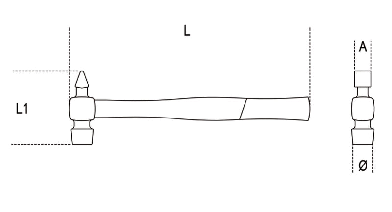 1378 340-JOINER'S HAMMERS WOODEN SHAFTS