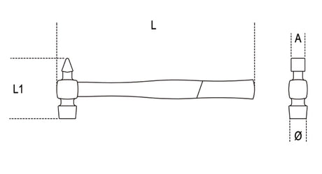 1378 340-JOINER'S HAMMERS WOODEN SHAFTS