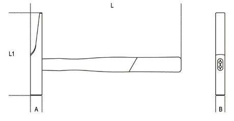 1379F 16-ELECTRICIAN'S HAMMERS WOODEN