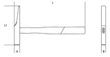1379F 16-ELECTRICIAN'S HAMMERS WOODEN