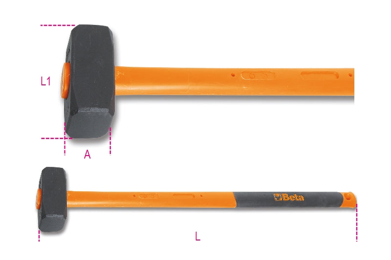 1381T 3000-SLEDGE HAMMERS FIBRE SHAFTS