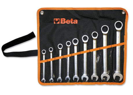 141/B9-SET 9 RATCHETING COMB. WRENCHES