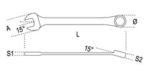 142HS 10-REVERSIBLE RATCHETING COMB. WR.