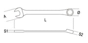 142SN 10-SWIVEL END RATCHETING COMB. WR.