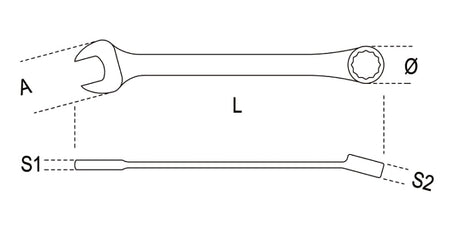 142SN 10-SWIVEL END RATCHETING COMB. WR.