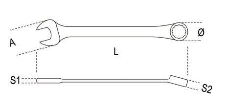 142SN 16-SWIVEL END RATCHETING COMB. WR.