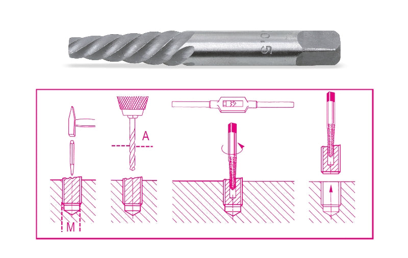 1430/1-TAPERED EXTRACTORS FOR SCREWS